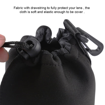 4 PCS Neoprene SLR Camera Lens Carrying Bag Pouch Bag with Carabiner, Size: 10x22cm, 10x14cm, 10x18cm, 8x10cm - Camera Accessories by buy2fix | Online Shopping UK | buy2fix