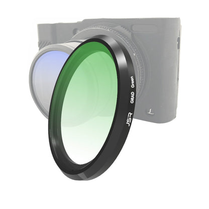 JSR Gradient Colored Lens Filter for Panasonic LUMIX LX10(Gradient Green) - Camera Accessories by JSR | Online Shopping UK | buy2fix