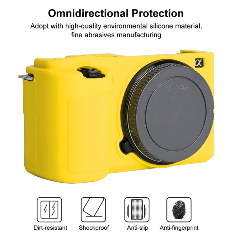 For Sony ZV-E10 Soft Silicone Protective Case (Yellow) - Camera Accessories by buy2fix | Online Shopping UK | buy2fix