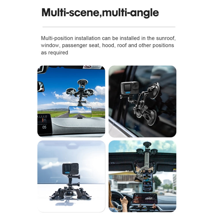 Big Triangle Direction Suction Cup Mount (Black) - Holder by STARTRC | Online Shopping UK | buy2fix