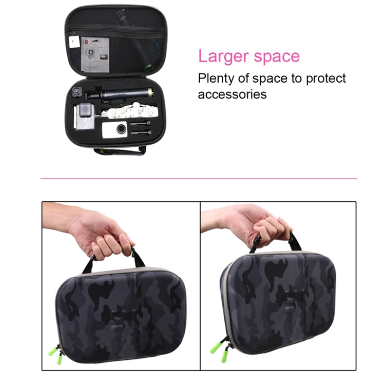 Camouflage Pattern EVA Shockproof Waterproof Portable Case for GoPro Hero11 Black / HERO10 Black / HERO9 Black / HERO8 Black /7 /6 /5 /4 /3+ /3 /2 /1, DJI Osmo Action and Other Action Cameras Accessories, Size: 27cm x 19cm x 7cm - DJI & GoPro Accessories by buy2fix | Online Shopping UK | buy2fix