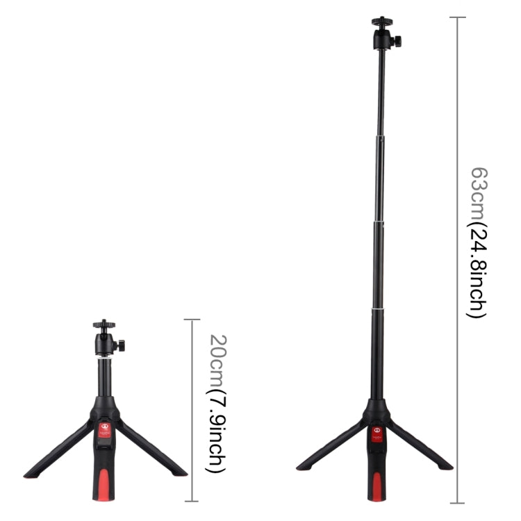 20-68cm Grip Foldable Tripod Holder Multi-functional Selfie Stick Extension Monopod with Phone Clip & Remote Control, For iPhone, Galaxy, Huawei, Xiaomi, HTC, Sony, Google and other Smartphones - Consumer Electronics by buy2fix | Online Shopping UK | buy2fix