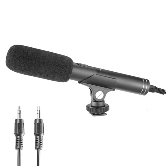 YELANGU YLG1401A Double Back Pole Professional Condenser Shotgun Microphone for DSLR & DV Camcorder(Black) - Consumer Electronics by YELANGU | Online Shopping UK | buy2fix