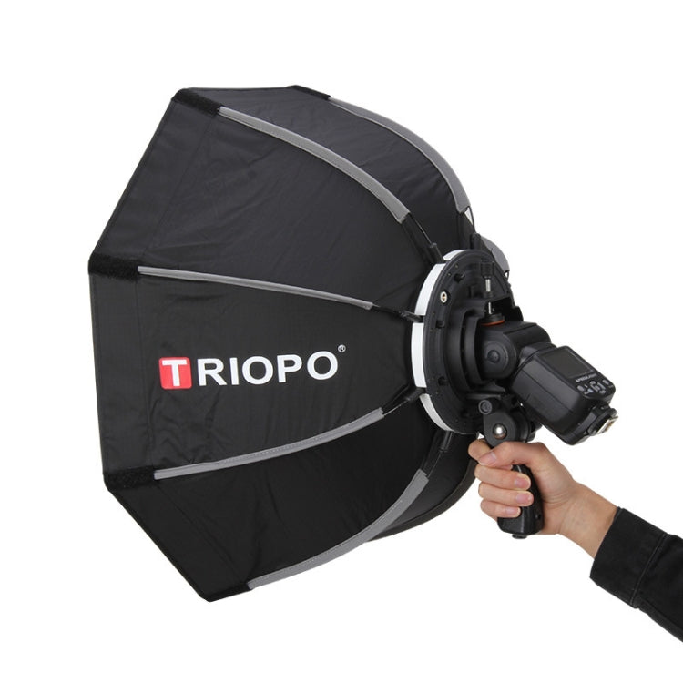 TRIOPO KS90 90cm Dome Speedlite Flash Octagon Parabolic Softbox Diffuser with Bracket Mount Handle for Speedlite -  by TRIOPO | Online Shopping UK | buy2fix