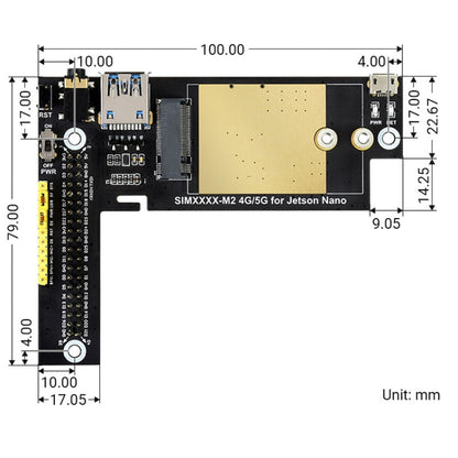 Waveshare SIM8200EA-M2 5G Snapdragon X55 Multi Mode Multi Band 5G/4G/3G Module Expand Board for Jetson Nano, EU Plug - Modules Expansions Accessories by WAVESHARE | Online Shopping UK | buy2fix