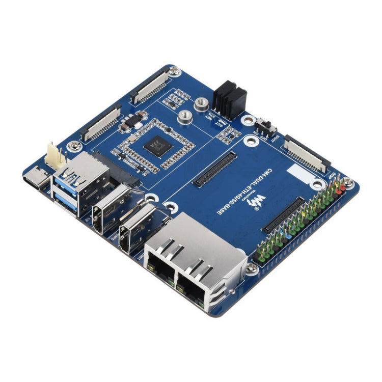 Waveshare Dual Gigabit Ethernet 5G / 4G Base Board for Raspberry Pi CM4 - LCD & LED Display Module by WAVESHARE | Online Shopping UK | buy2fix