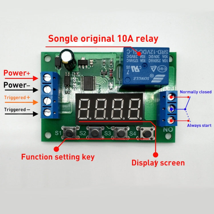 24V Time Relay Module Trigger OFF / ON Switch Cycle Timing Relay Board - Consumer Electronics by buy2fix | Online Shopping UK | buy2fix