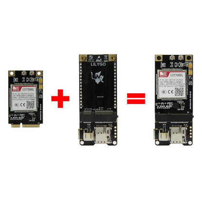 TTGO T-PCIE ESP32-WROVER-B AXP192 Chip WiFi Bluetooth Nano Card SIM Series Module Hardware Composable Development Board, PCIE-SIM7600JC Module - Module by TTGO | Online Shopping UK | buy2fix