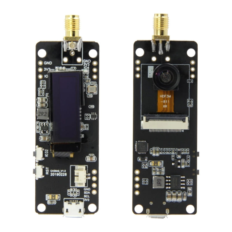 TTGO Fish-eye Lens Camera Module OV2640 SMA WiFi 0.91 OLED Development Board with 3dbi Antenna - Module by TTGO | Online Shopping UK | buy2fix