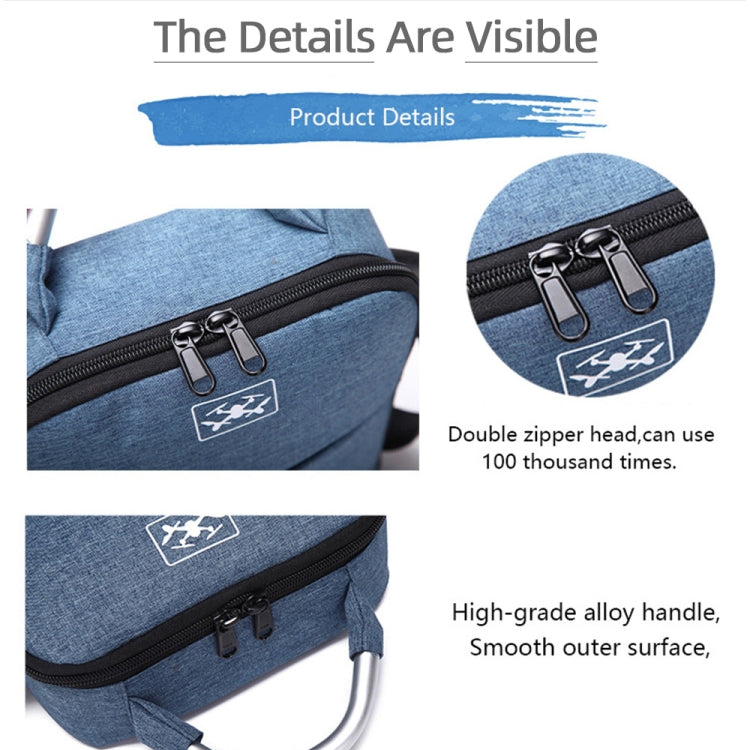 For DJI Mini 2 SE Shockproof Single Shoulder Storage Carrying Case Box Bag, Size: 30 x 22 x 10cm (Blue) - DJI & GoPro Accessories by buy2fix | Online Shopping UK | buy2fix