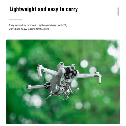 For DJI Mini 3 STARTRC LED Light Folding Anti-fall Heightened Landing Gear Training Rack (Grey) - DJI & GoPro Accessories by STARTRC | Online Shopping UK | buy2fix