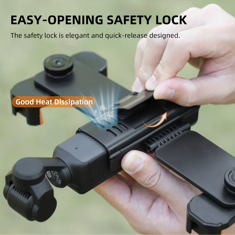 For DJI OSMO Pocket 3 Sunnylife ZJ756 Expanded Dual Phone Clamp Holder (Black) - Mount & Holder by Sunnylife | Online Shopping UK | buy2fix