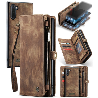 For Samsung Galaxy Note10 CaseMe-008 Detachable Multifunctional Flip Leather Phone Case(Brown) - Galaxy Phone Cases by CaseMe | Online Shopping UK | buy2fix