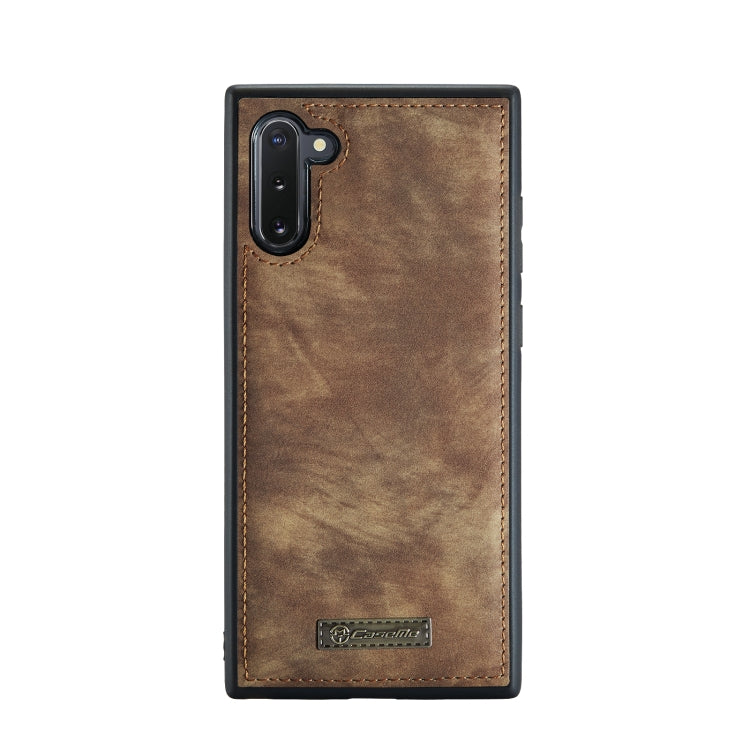 For Samsung Galaxy Note10 CaseMe-008 Detachable Multifunctional Flip Leather Phone Case(Brown) - Galaxy Phone Cases by CaseMe | Online Shopping UK | buy2fix