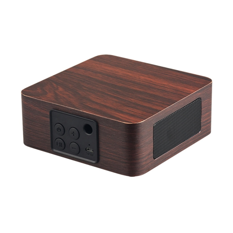 Q1A Bluetooth 4.2 Mini Wooden Double Horns Bluetooth Speaker(Walnut Texture) - Mini Speaker by buy2fix | Online Shopping UK | buy2fix