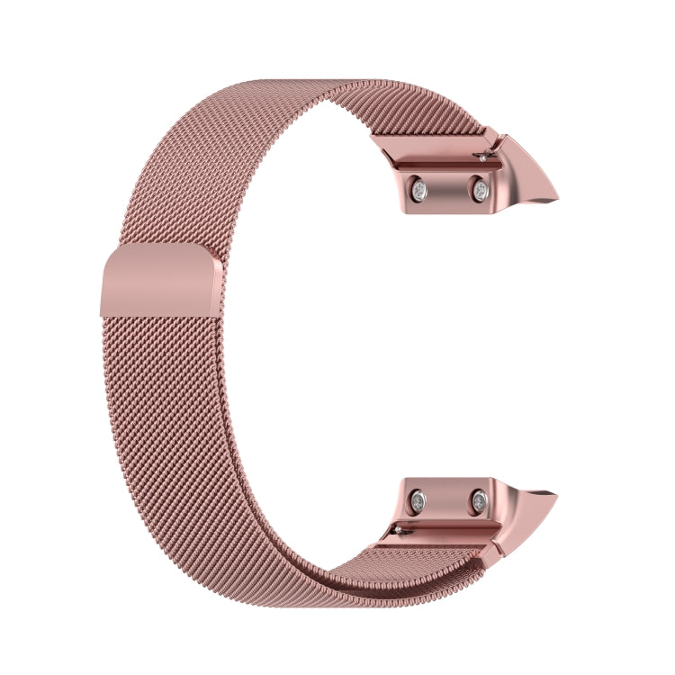 For Garmin Forerunner 35 / 30 Milanese Watch Band(Rose Pink) - Smart Wear by buy2fix | Online Shopping UK | buy2fix