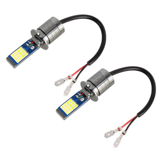 H3 2 PCS DC12-24V / 10.5W Car Double Colors Fog Lights with 24LEDs SMD-3030 & Constant Current, Box Packaging(White Light + Lime Light) - In Car by buy2fix | Online Shopping UK | buy2fix