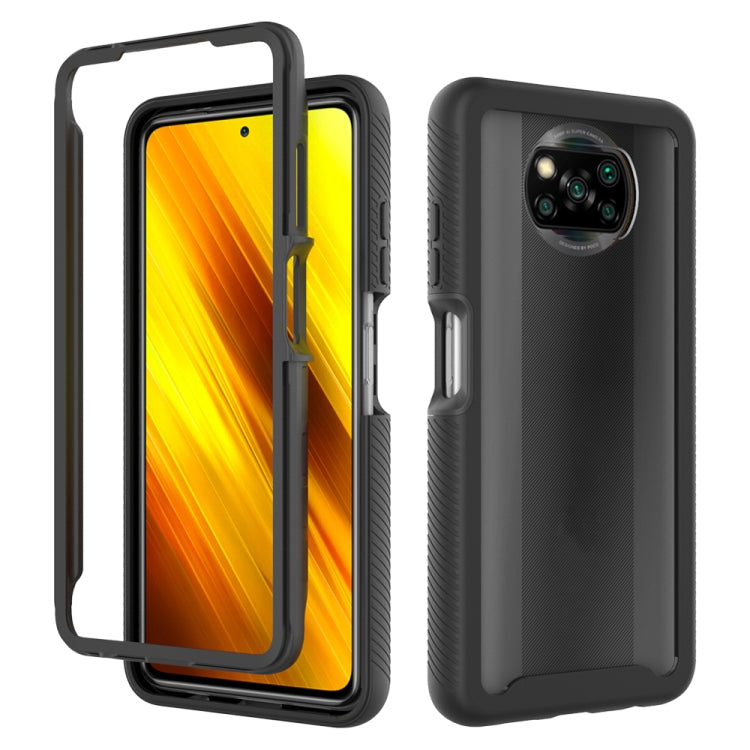 For Xiaomi Poco X3 NFC Starry Sky Solid Color Series Shockproof PC + TPU Protective Case(Black) - Xiaomi Accessories by buy2fix | Online Shopping UK | buy2fix