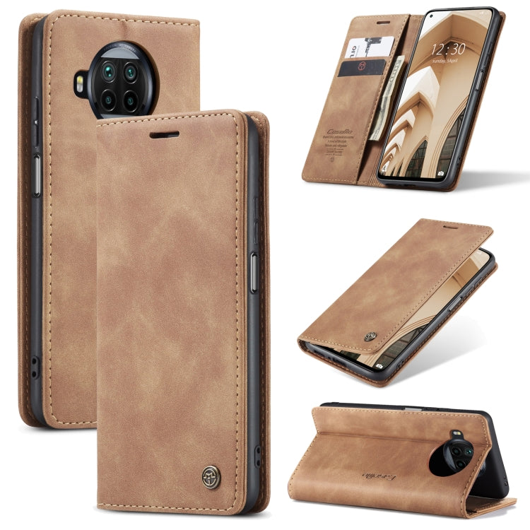 For Xiaomi Mi 10T Lite 5G CaseMe-013 Multifunctional Retro Frosted Horizontal Flip Leather Case with Card Slot & Holder & Wallet(Brown) - Xiaomi Cases by CaseMe | Online Shopping UK | buy2fix