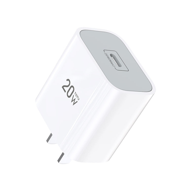 TOTUDESIGN CACQ-010 Glory Series 20W Type-C / USB-C Fast Charging Travel Charger Power Adapter, CN Plug(White) - Apple Accessories by TOTUDESIGN | Online Shopping UK | buy2fix