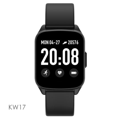 Lokmat KW17 1.3 inch TFT Screen IP68 Waterproof Smart Watch, Support Sleep Monitor / Heart Rate Monitor / Blood Pressure Monitor(Black) - Smart Wear by Lokmat | Online Shopping UK | buy2fix