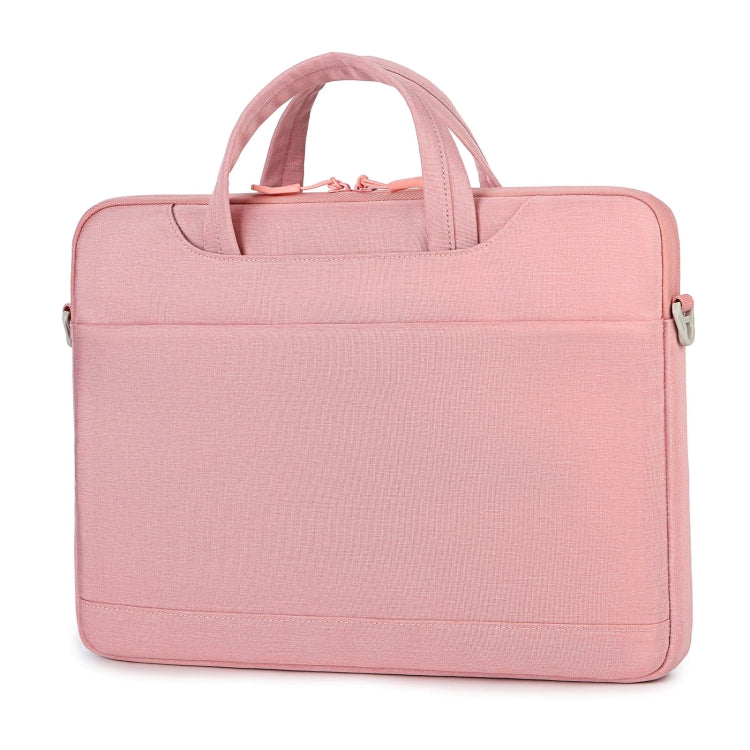 For 15-15.6 inch Laptop Multi-function Laptop Single Shoulder Bag Handbag(Pink) - 13.3 inch by buy2fix | Online Shopping UK | buy2fix