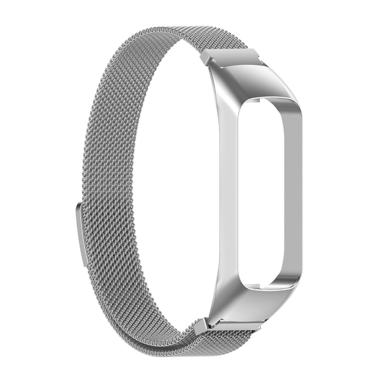 For Samsung Galaxy Fit 2 SM-R220 Milanese Watch Band(Silver) - Smart Wear by buy2fix | Online Shopping UK | buy2fix