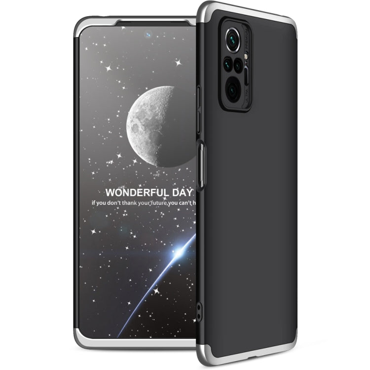 For Xiaomi Redmi Note 10 Pro / Note 10 Pro Max GKK Three Stage Splicing Full Coverage PC Protective Case(Black Silver) - Xiaomi Accessories by GKK | Online Shopping UK | buy2fix