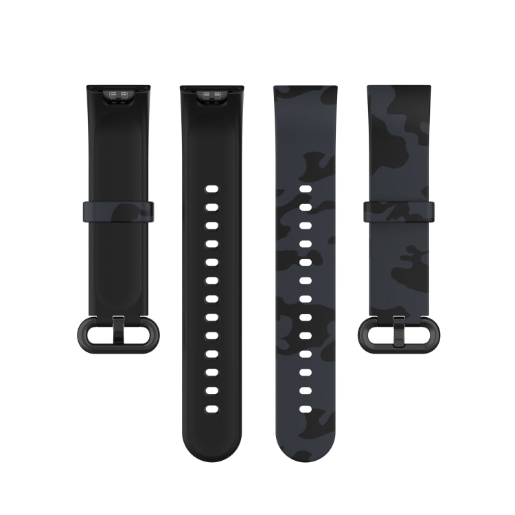 For Xiaomi Mi Watch Lite / Redmi Watch Silicone Printing Replacement Watchband(Camouflage Gray) - Smart Wear by buy2fix | Online Shopping UK | buy2fix