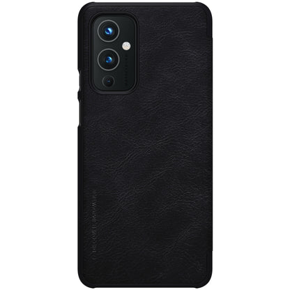 For OnePlus 9 (IN/CN Version) NILLKIN QIN Series Crazy Horse Texture Horizontal Flip Leather Case with Card Slot(Black) - OnePlus Cases by NILLKIN | Online Shopping UK | buy2fix