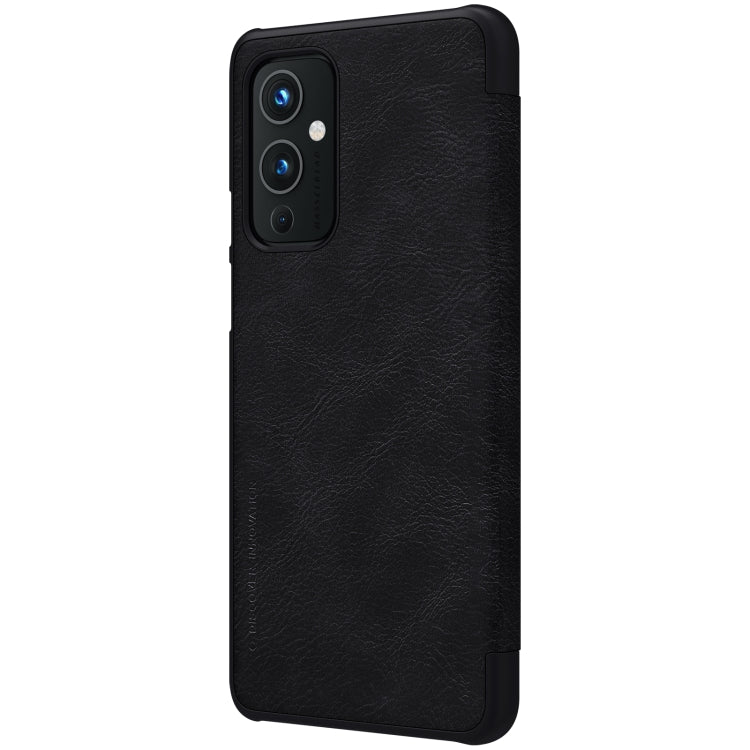 For OnePlus 9 (IN/CN Version) NILLKIN QIN Series Crazy Horse Texture Horizontal Flip Leather Case with Card Slot(Black) - OnePlus Cases by NILLKIN | Online Shopping UK | buy2fix