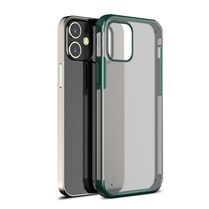 For iPhone 12 / 12 Pro Shockproof Ultra-thin Frosted TPU + PC Protective Case(Green) - iPhone 12 / 12 Pro Cases by WK | Online Shopping UK | buy2fix