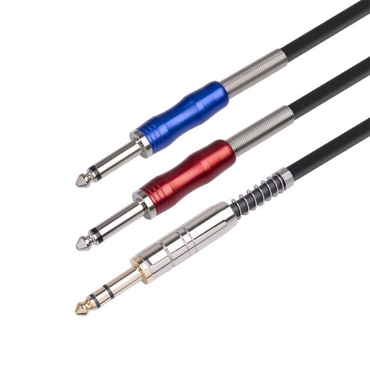 BLS0201-18 Stereo 6.35mm Male to Dual Mono 6.35mm Audio Cable, Length:1.8m - Consumer Electronics by buy2fix | Online Shopping UK | buy2fix