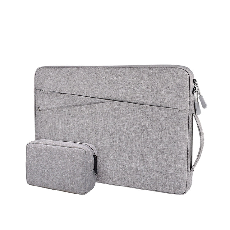 ND01DS Polyester Notebook Laptop Liner Bag with Small Bag, Size:14.1-15.4 inch(Deep Space Gray) - 15 inch by buy2fix | Online Shopping UK | buy2fix