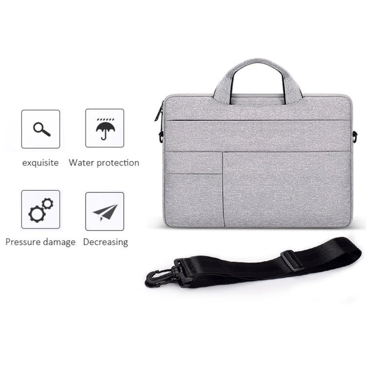 ND05SDJ Oxford Cloth + Nylon Laptop Portable Shoulder Bag, Size:13.3 inch(Deep Space Gray) - 13.3 inch by buy2fix | Online Shopping UK | buy2fix