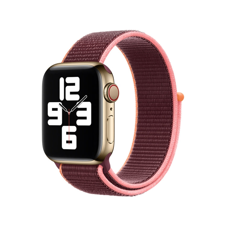 Loop Type Sport Watch Band For Apple Watch Ultra 49mm&Watch Ultra 2 49mm / Series 9&8&7 45mm / SE 3&SE 2&6&SE&5&4 44mm / 3&2&1 42mm(Plum) - Watch Bands by buy2fix | Online Shopping UK | buy2fix