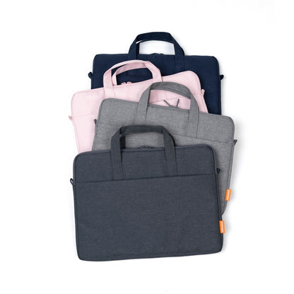 POFOKO A530 Series Portable Laptop Bag with Small Bag & Removable Strap, Size:14-15.4 inch(Light Gray) - 15 inch by POFOKO | Online Shopping UK | buy2fix