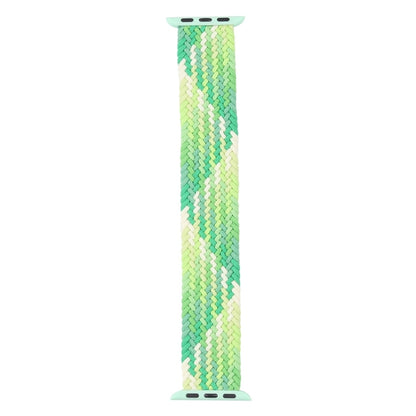 Single Loop Weaving Nylon Watch Band, Size: S 135mm For Apple Watch Series 9&8&7 41mm / SE 3&SE 2&6&SE&5&4 40mm / 3&2&1 38mm(Lime) - Watch Bands by buy2fix | Online Shopping UK | buy2fix