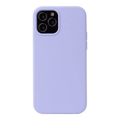 For iPhone 13 Pro Max Solid Color Liquid Silicone Shockproof Protective Case (Light Purple) - iPhone 13 Pro Max Cases by buy2fix | Online Shopping UK | buy2fix