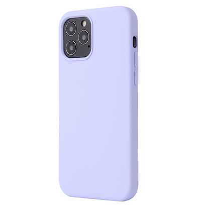 For iPhone 13 Pro Max Solid Color Liquid Silicone Shockproof Protective Case (Light Purple) - iPhone 13 Pro Max Cases by buy2fix | Online Shopping UK | buy2fix