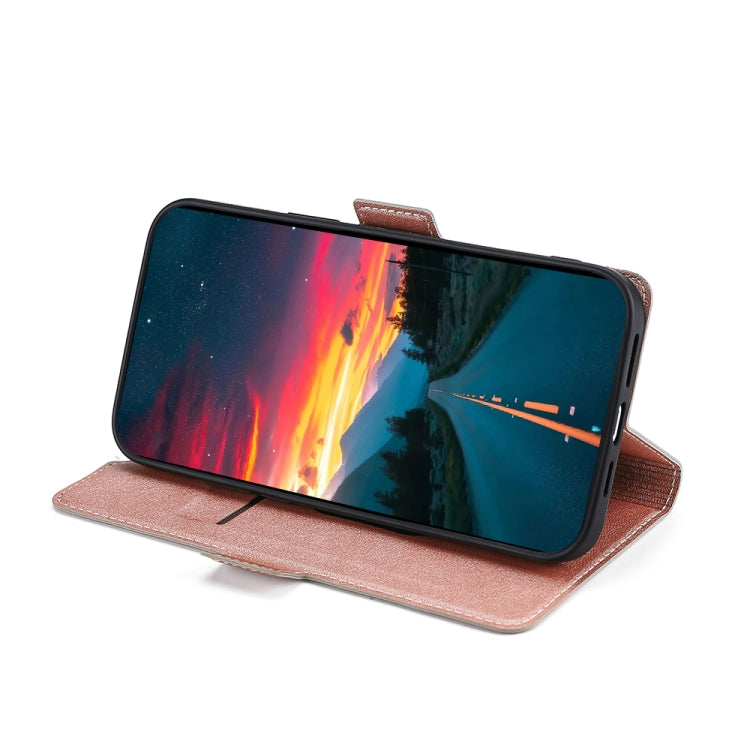 For iPhone XR Ultra-thin Voltage Side Buckle PU + TPU Horizontal Flip Leather Case with Holder & Card Slot(Rose Gold) - More iPhone Cases by buy2fix | Online Shopping UK | buy2fix