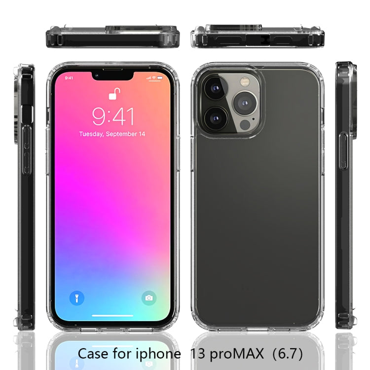 For iPhone 13 Pro Max Shockproof Scratchproof TPU + Acrylic Protective Case (Transparent) - iPhone 13 Pro Max Cases by buy2fix | Online Shopping UK | buy2fix