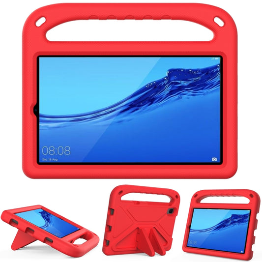 For Huawei MediaPad M5 Lite 8.0 inch Handle Portable EVA Shockproof Anti Falling Protective Case with Triangle Holder(Red) - Huawei by buy2fix | Online Shopping UK | buy2fix