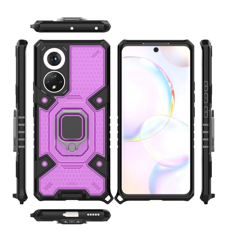 For Honor 50 Space PC + TPU Ring Holder Protective Case(Purple) - Honor Cases by buy2fix | Online Shopping UK | buy2fix