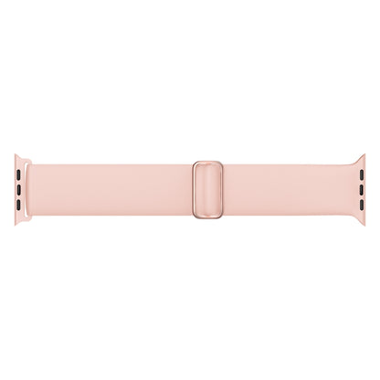 Elasticity Silicone Strap Watch Band For Apple Watch Ultra 49mm&Watch Ultra 2 49mm / Series 9&8&7 45mm / SE 3&SE 2&6&SE&5&4 44mm / 3&2&1 42mm(Pink) - Watch Bands by buy2fix | Online Shopping UK | buy2fix