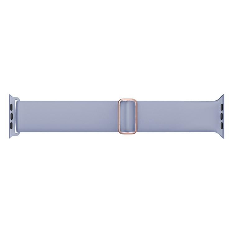 Elasticity Silicone Strap Watch Band For Apple Watch Ultra 49mm&Watch Ultra 2 49mm / Series 9&8&7 45mm / SE 3&SE 2&6&SE&5&4 44mm / 3&2&1 42mm(Lavender Grey) - Watch Bands by buy2fix | Online Shopping UK | buy2fix