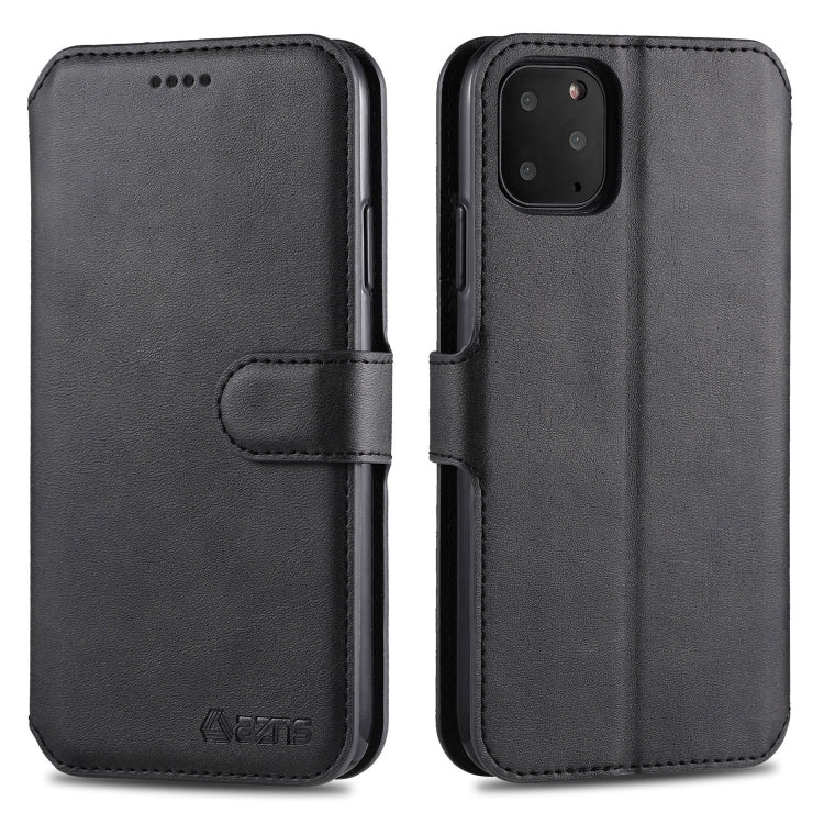 For iPhone 11 Pro Max AZNS Calf Texture Magnetic Horizontal Flip PU Leather Case with Holder & Card Slots & Photo Frame(Black) - iPhone 11 Pro Max Cases by AZNS | Online Shopping UK | buy2fix