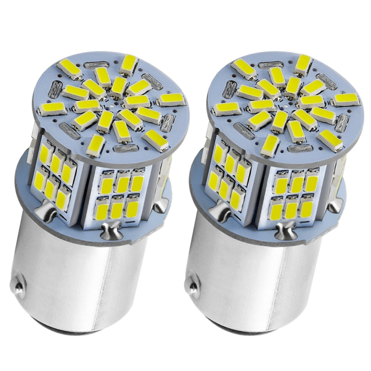 1 Pair E0053 9-14V 1157-54SMD-2835 6000K 1080LM White Light Car Decoding Brake Driving Light - In Car by buy2fix | Online Shopping UK | buy2fix