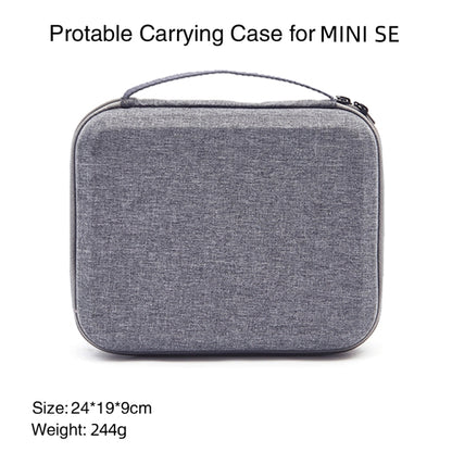 For DJI Mini SE Shockproof Carrying Hard Case Storage Bag, Size: 24 x 19 x 9cm(Grey + Red Liner) - DJI & GoPro Accessories by buy2fix | Online Shopping UK | buy2fix