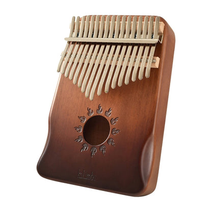 17 Tone Acacia Wood Thumb Piano Kalimba Musical Instruments(Brown-Sun) - Keyboard Instruments by buy2fix | Online Shopping UK | buy2fix